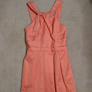 Coral Reef Short Cotton Dress w/ Halter Y-Neck